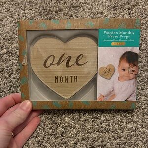 Wooden Monthly Photo Props - Brown